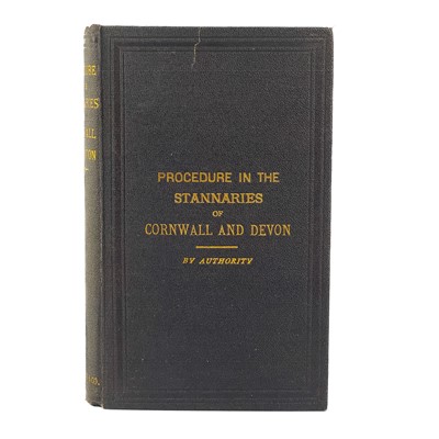 Lot 401 - Procedure in the Court of the Vice Warden of the Stannaries