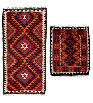 Lot 28 - Two Persian kelim rugs.