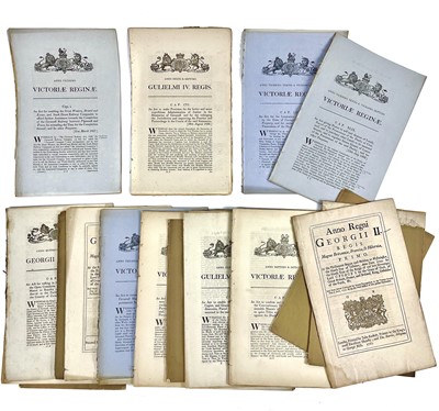 Lot 238 - Acts of Parliament concerning the County of Cornwall.