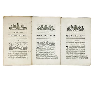 Lot 510 - Three Acts of Parliment