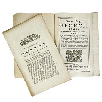 Lot 507 - Two Acts of Parliament including Launceston interest.