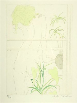 Lot 570 - Sheila OLINER (British, 20th Century) Nude by...