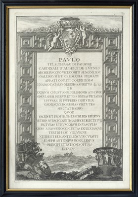 Lot 225 - Etchings, mid 18th century