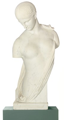 Lot 270 - A Neopolitan marble sculpture after Scopas by Giuseppe VACCA (1803-1871)
