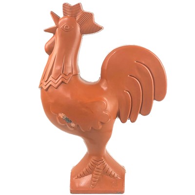 Lot 184 - A large moulded resin model of a rooster.