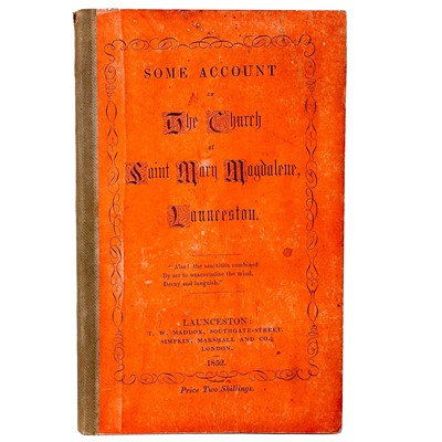 Lot 697 - S. R. Pattison. 'Some Account of the church of Saint Mary Magdalene, Launceston'.