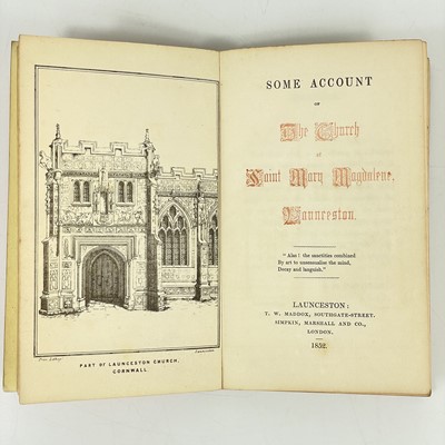 Lot 697 - S. R. Pattison. 'Some Account of the church of Saint Mary Magdalene, Launceston'.