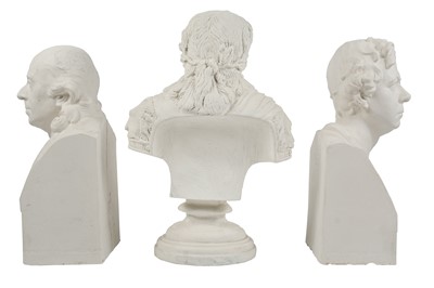 Lot 265 - Three plaster busts
