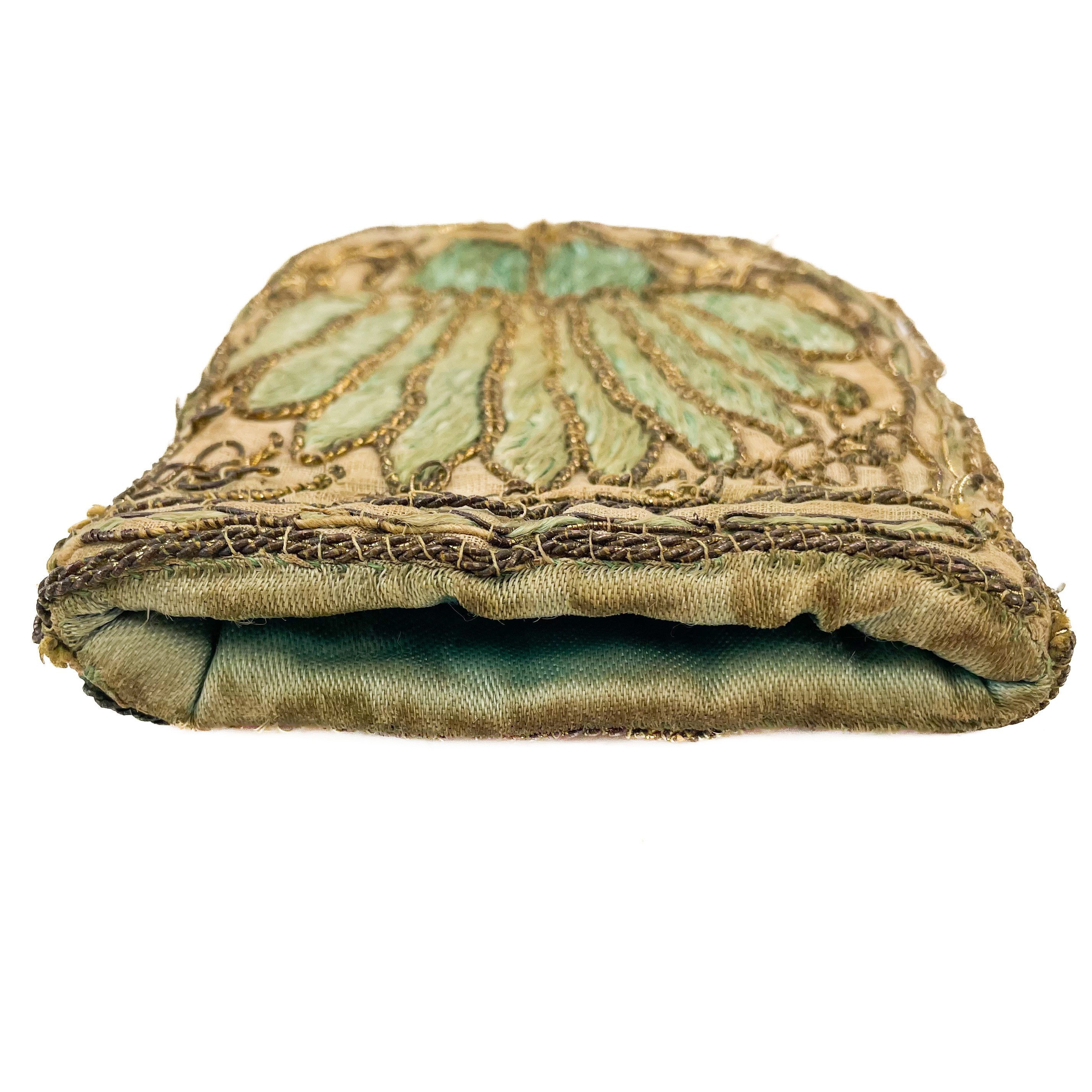 Lot 182 - An 18th century silk reticule decorated with