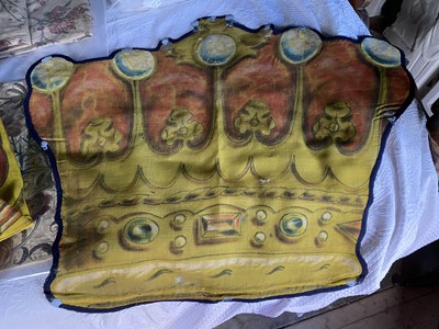 Lot 150 - Four banners representing the coronet of the Earl of Portarlington