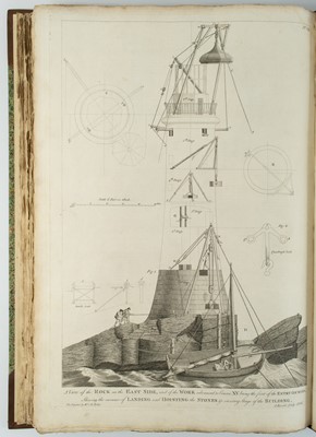 Lot 29 - John Smeaton (Civil Engineer F.R.S.). 'Edystone Lighthouse,' 1793.
