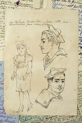 Lot 237 - Stephen Tennant 1906 – 1987, a folio of drawings, writings, poems & emphemera