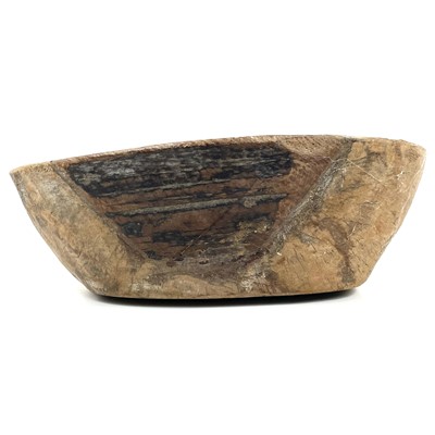 Lot 102 - A Japanese burl wood rectangular tray, 19th century.