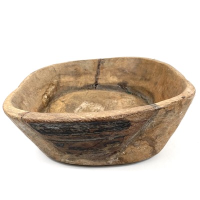 Lot 102 - A Japanese burl wood rectangular tray, 19th century.