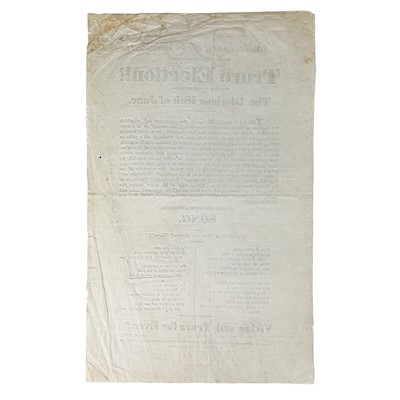 Lot 594 - [Sir  Hussey Vivian] (1818). Three propaganda broadsheets for the 'Truro Election, 1818'.