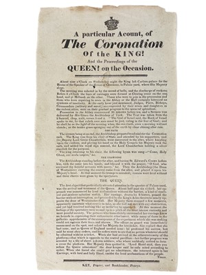 Lot 613 - Four early 19th century broadsheets.