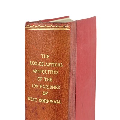 Lot 163 - Charles Henderson. 'The Ecclesiastical Antiquities of the 109 Ancient Parishes of West Cornwall'