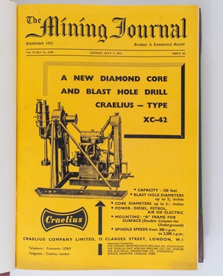 Lot 40 - “THE MINING JOURNAL & COMMERCIAL GAZETTE” conducted by Henry English Esq.