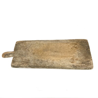 Lot 99 - A late 19th century large chopping board.