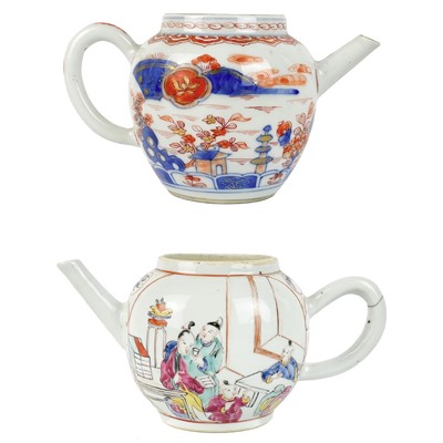 Lot 151 - Two Chinese porcelain teapots, 18th century.