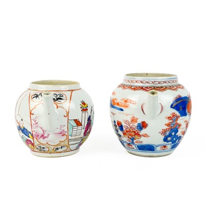 Lot 151 - Two Chinese porcelain teapots, 18th century.
