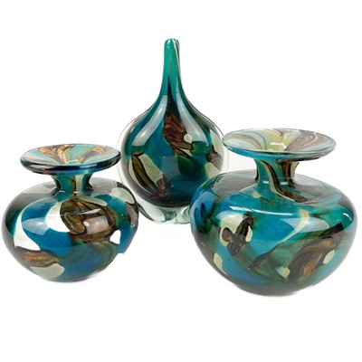 Lot 131 - A Mdina glass bottle vase.