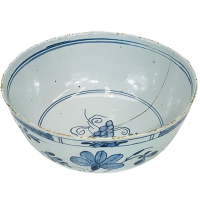 Lot 203 - A Delft blue and white bowl.