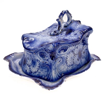 Lot 542 - A Victorian Majolica pineapple sugar bowl and cover.
