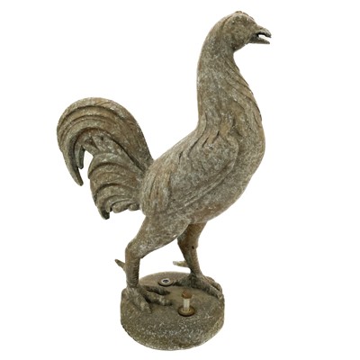 Lot 137 - A Courage Brewery advertising heavy cast metal cockerel figure.