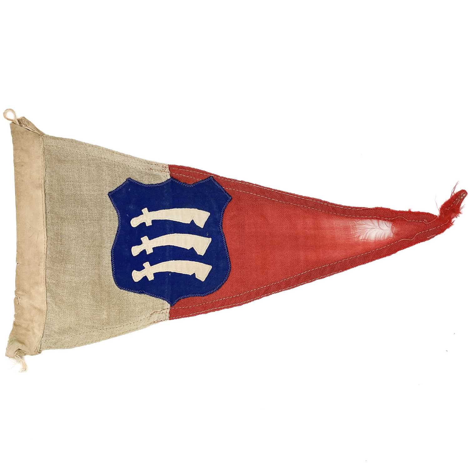 Lot 213 - A WW II Essex regiment aerial pennant.